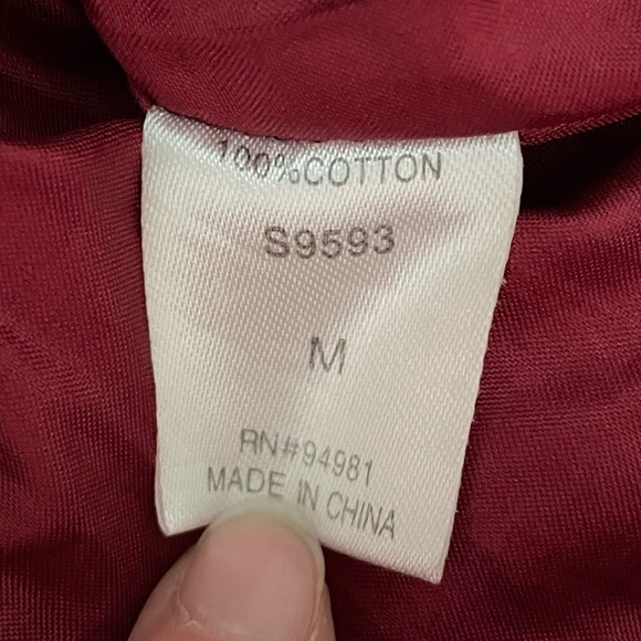 Y2K Red Sequin Embroidered Cotton Skirt Medium Fairy Ethereal Goblincore Boho - Picture 8 of 11